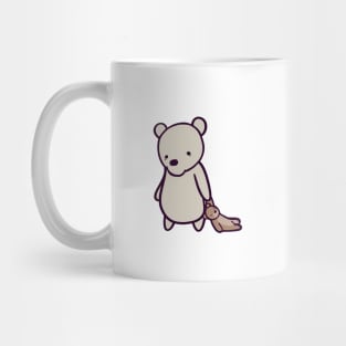 Sleepy Polar Bear with Teddy Mug